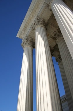 Classical courthouse columns